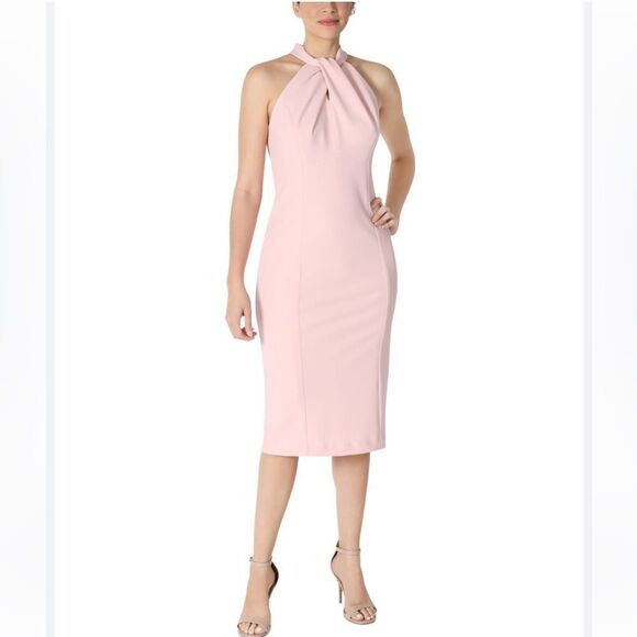 julia jordan Dresses & Skirts - Julia Jordan Twist Neck Sheath Dress Size 4 NWOT